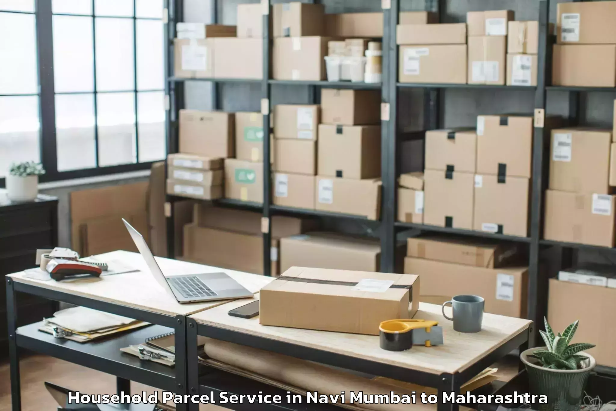 Easy Navi Mumbai to Korpana Household Parcel Booking